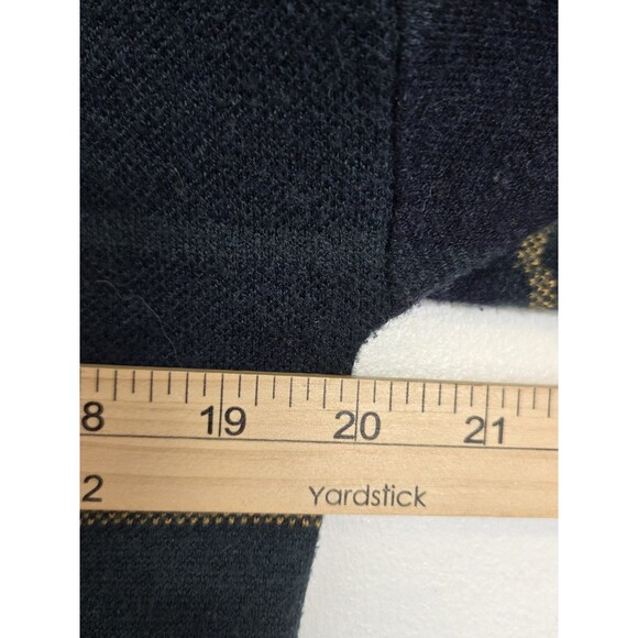 Tahari Sweater Womens XS Green Windowpane Plaid Mock Neck Cozy Comfy Preppy - Picture 7 of 8